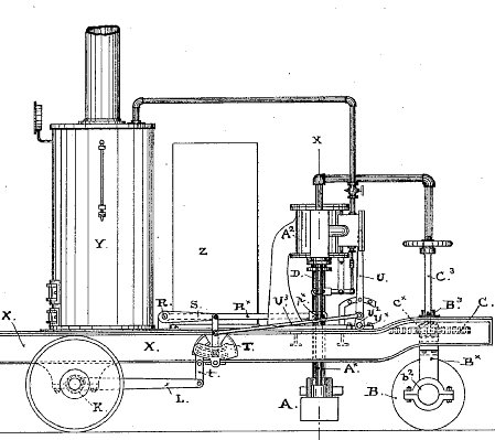 Power street- paving machine, 1891