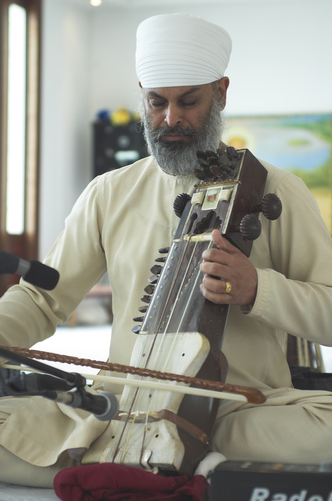 Ustad Ji playing Sarangi