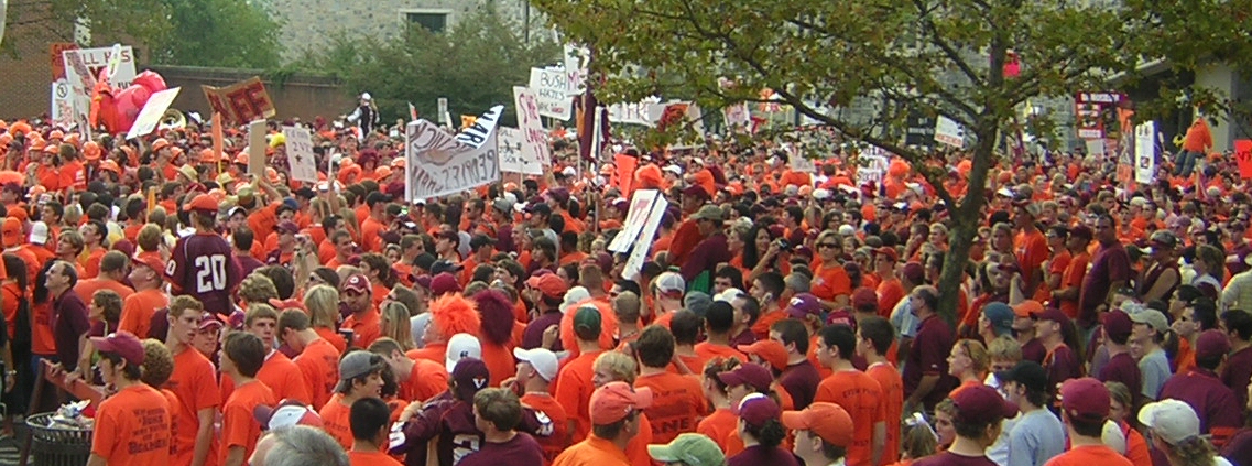 Hokie fans at College GameDay Hokie fans at College GameDay