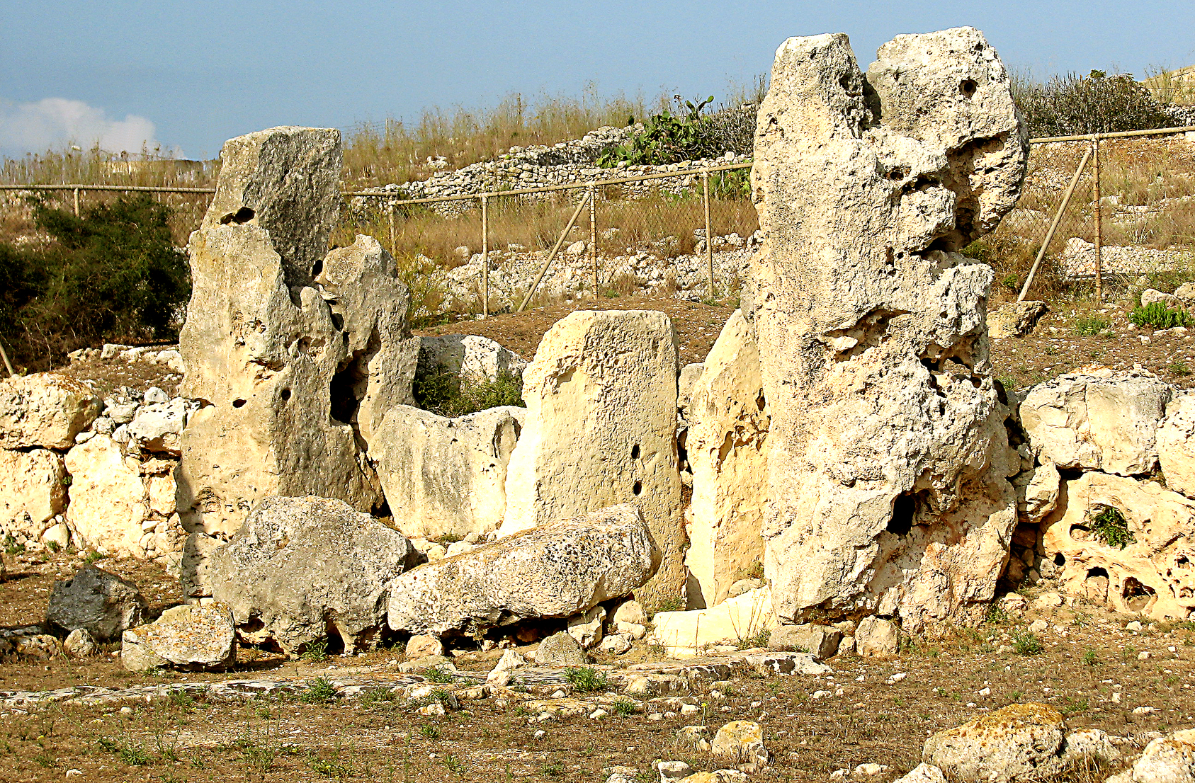 The Skorba Temples now stand above the Red Skorba and Grey Skorba villages