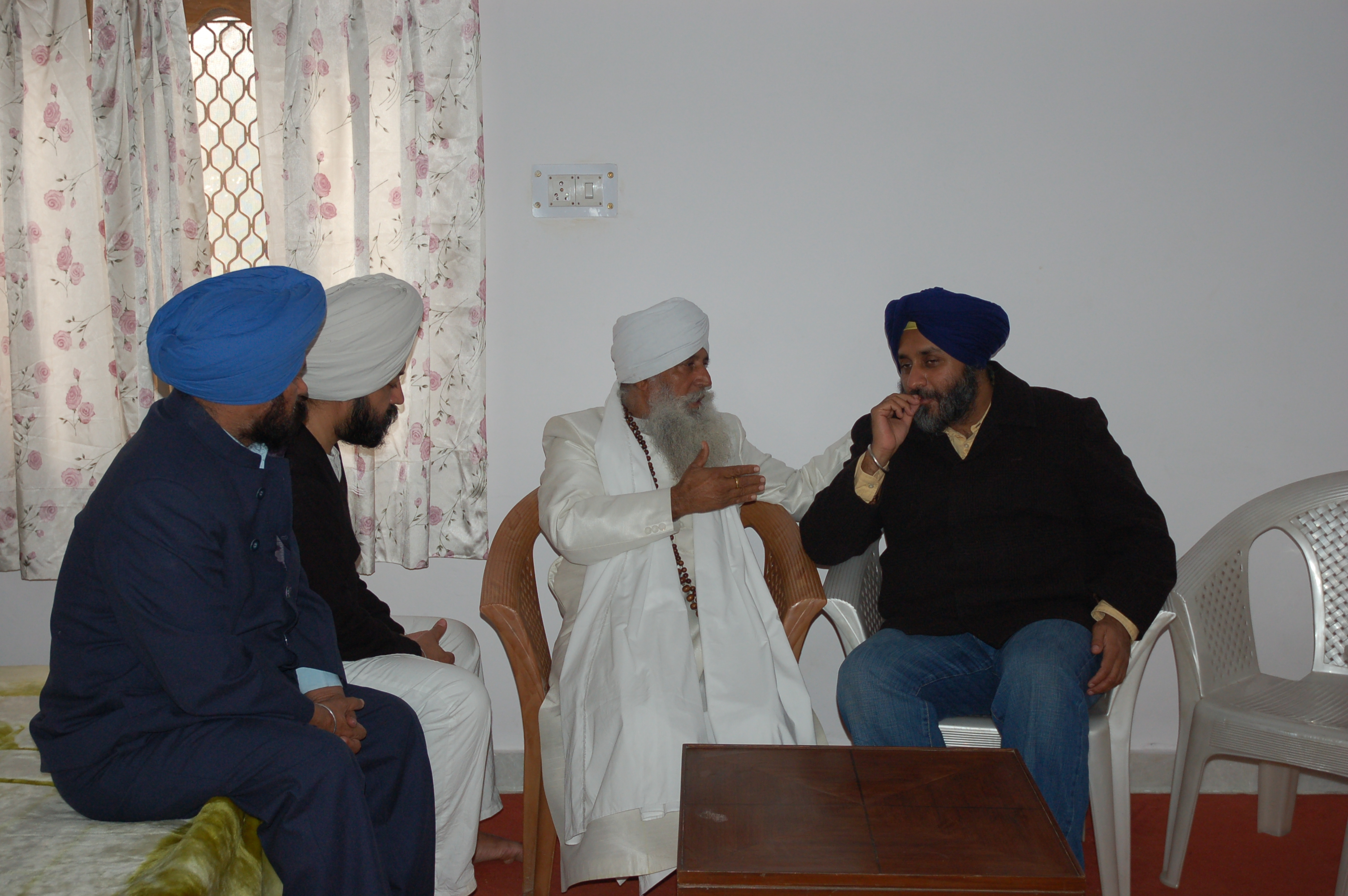 Sukhbir Singh Badal with babaji