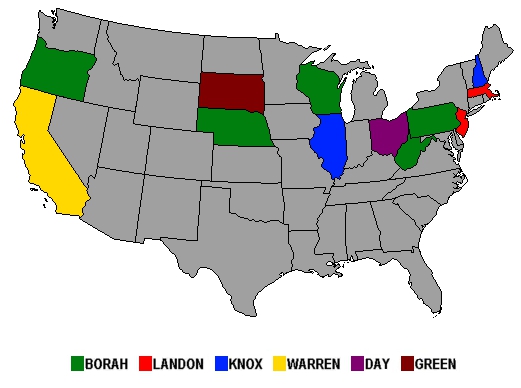 1936 Republican presidential primaries results by state