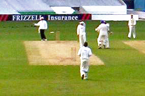 Bradford/Leeds UCCE celebrate as the winning runs are struck.