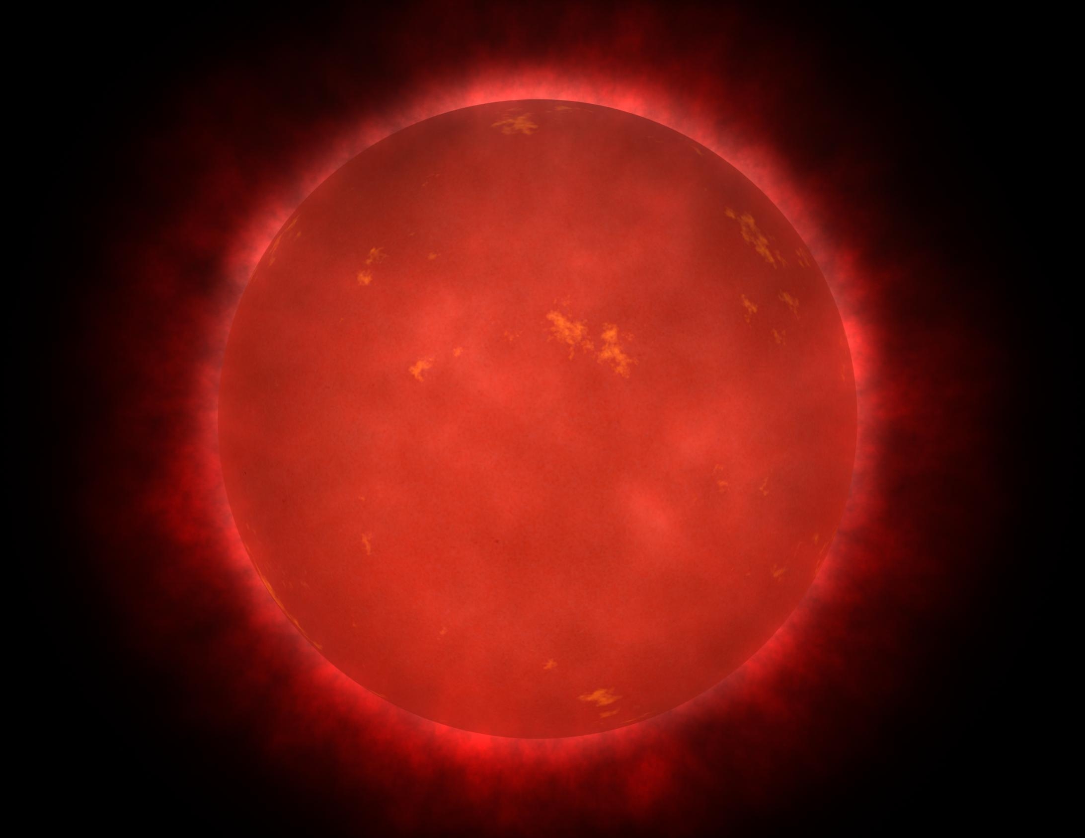 Proxima Centauri is a red dwarf star (artist's conception/NASA illustration)