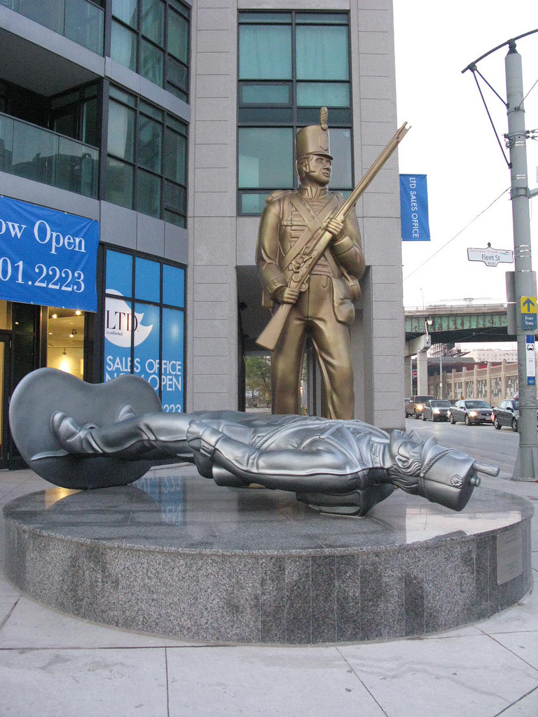 Public Art at Bathurst and Lake Shore Blvd imagined by Douglas Coupland