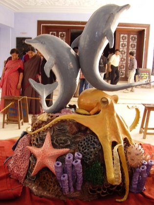 Such a marvel depicting the theme is made every year by Planning and Publicity.