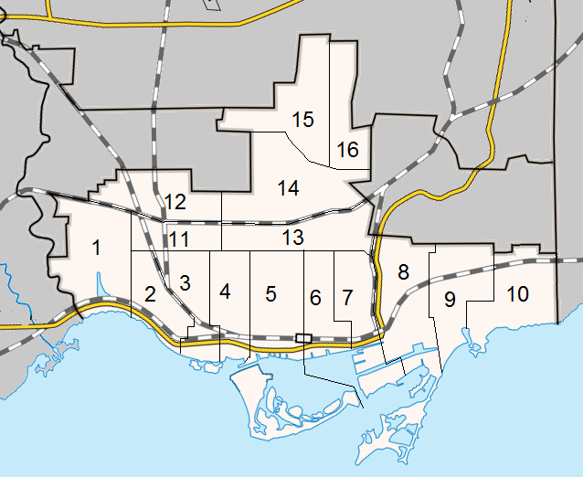 Ward map 1988-1997