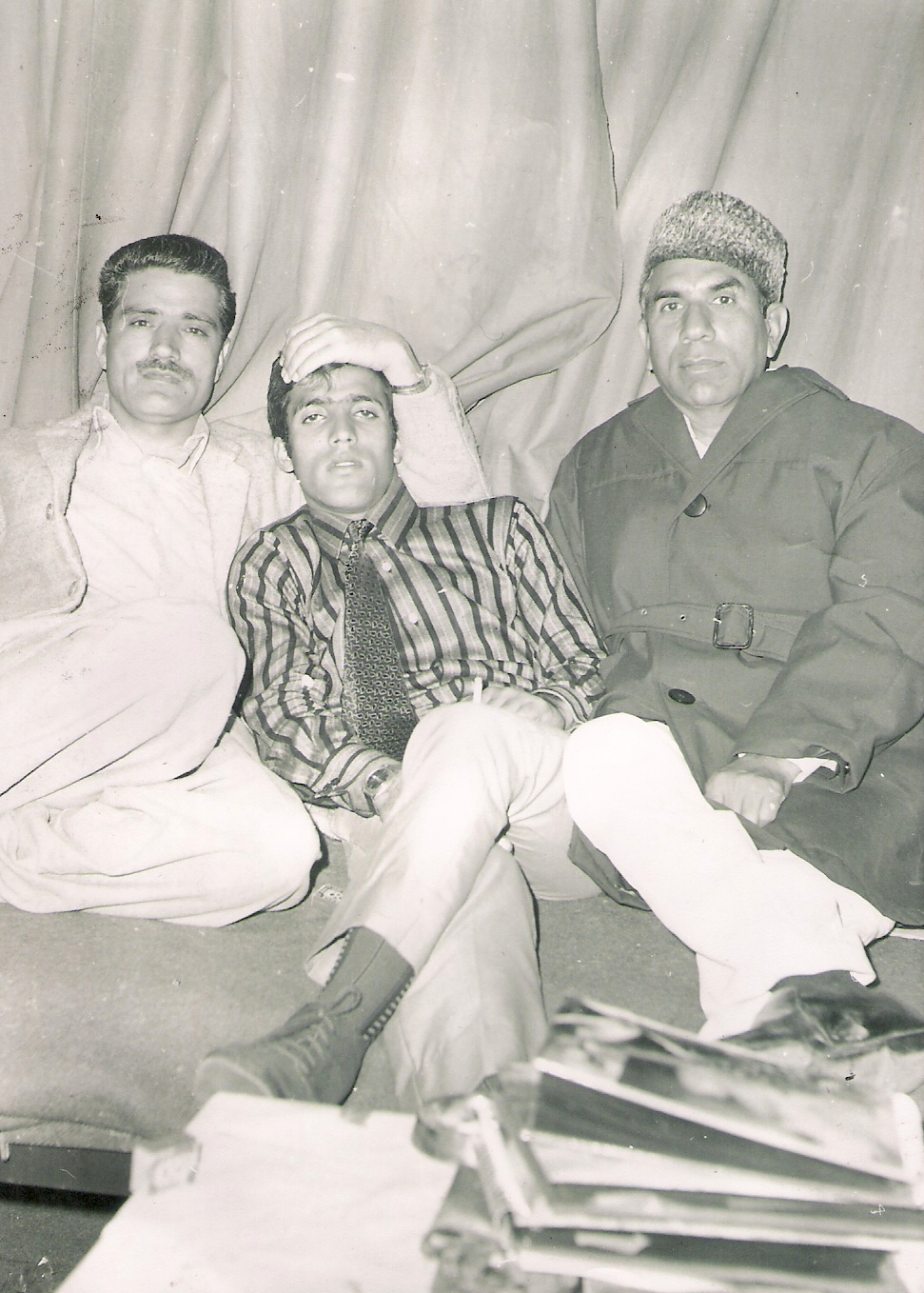 From left to right: Maqbool Bhat, Hashim Qureshi and Mir Qayyum|left