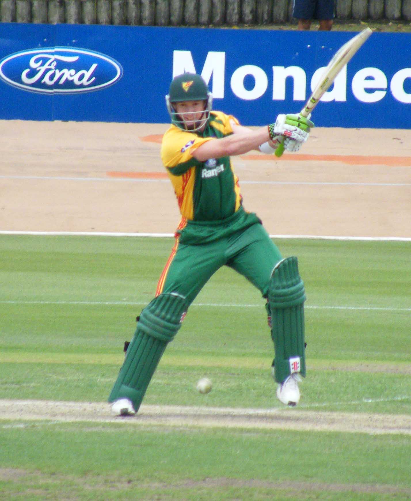 Captain George Bailey batting
