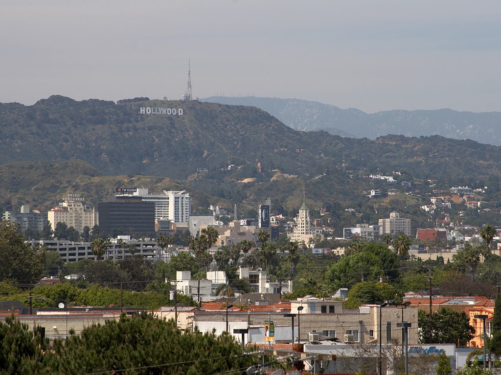  Hollywood sign hidden in Los Angeles smog