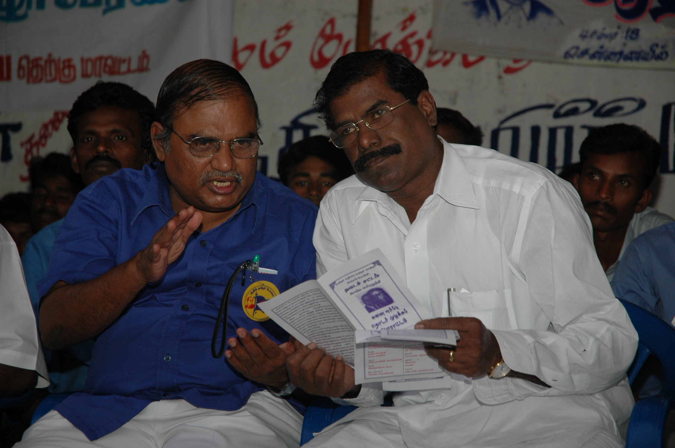 Mr. Athiyamaan with Mr. G.K. Mani of PMK Mr. Athiyamaan with Mr. G.K. Mani of PMK