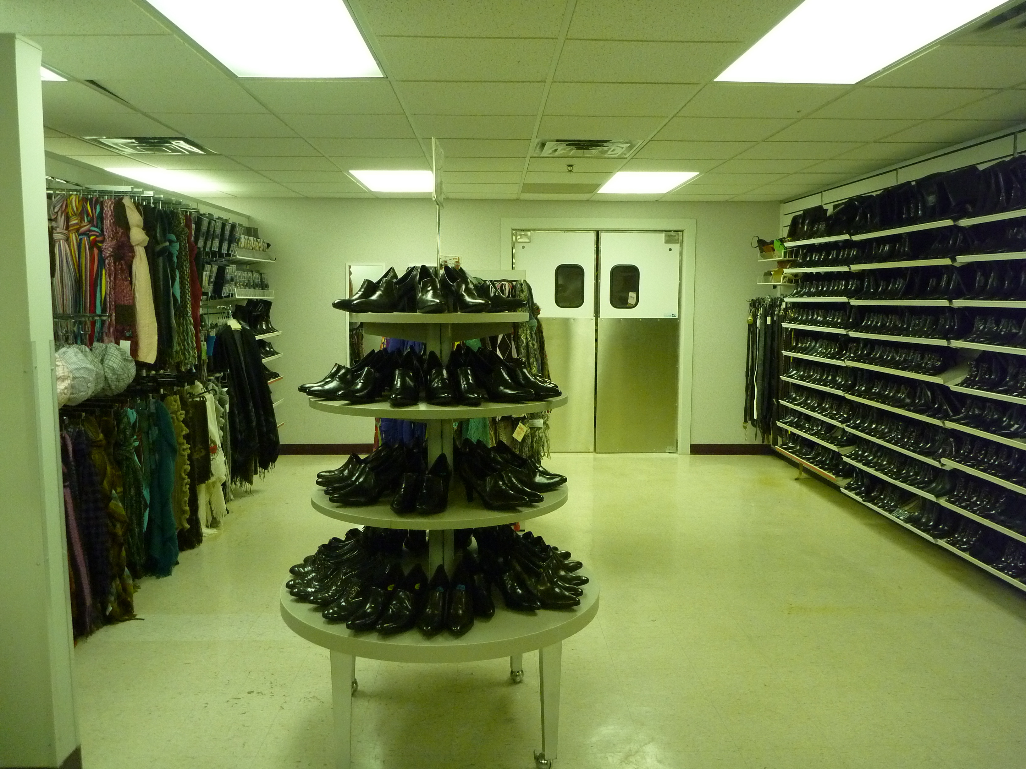 Shoes and accessories donated to Jackets for Jobs, Inc.