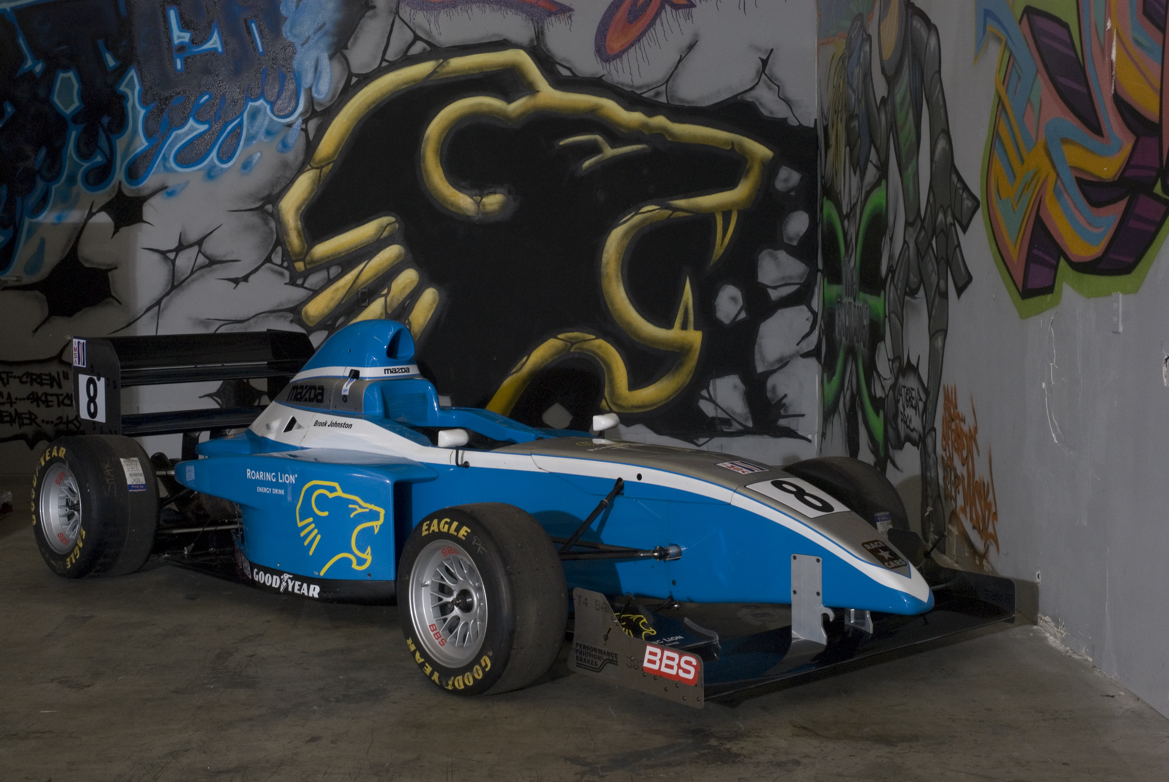 The Roaring Lion Formula Car at Roaring Lion HQ