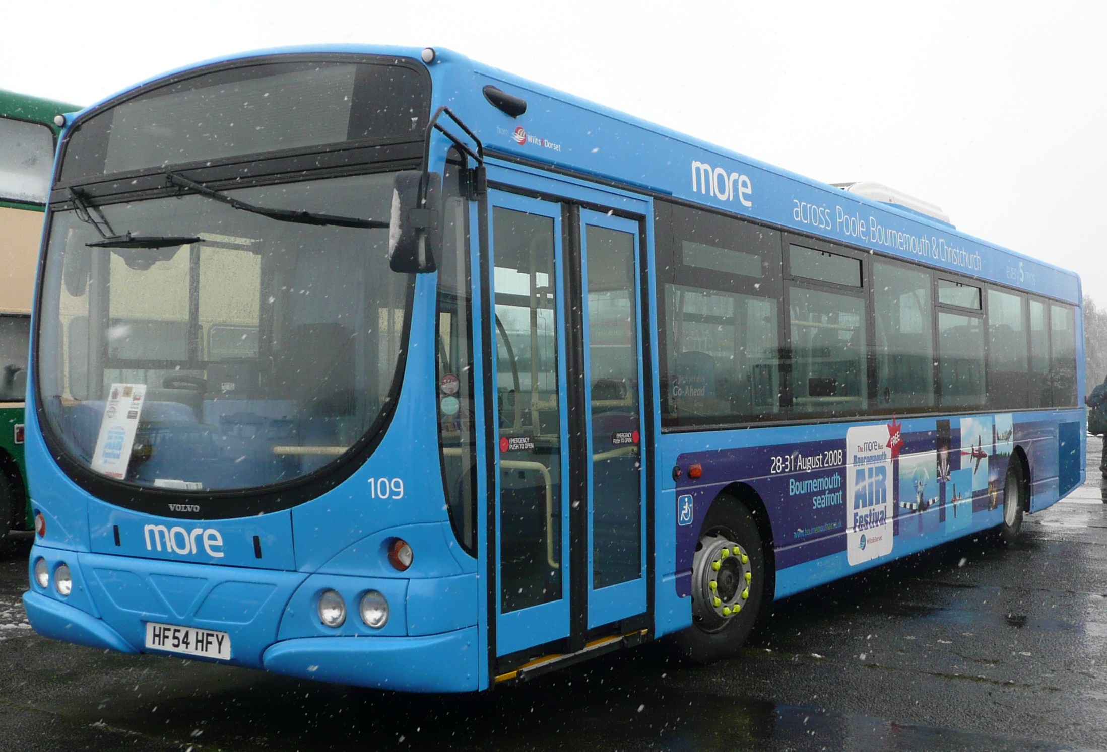 The 'more' bus in the Bournemouth Airshow livery.