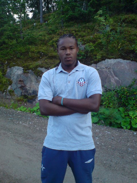 Gariece McPherson, July, 2009. On tour with his club Portmore United F.C. in Norway Gariece McPherson, July, 2009. On tour with his club Portmore United F.C. in Norway