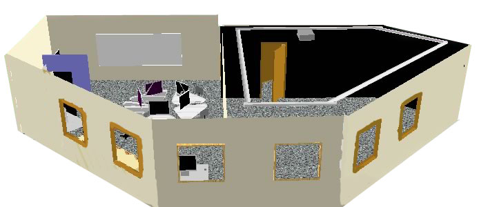 Design drawings for Mediarena Research Centre