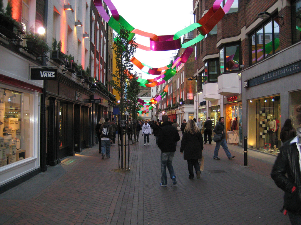 Flagship store in Carnaby Street, London..