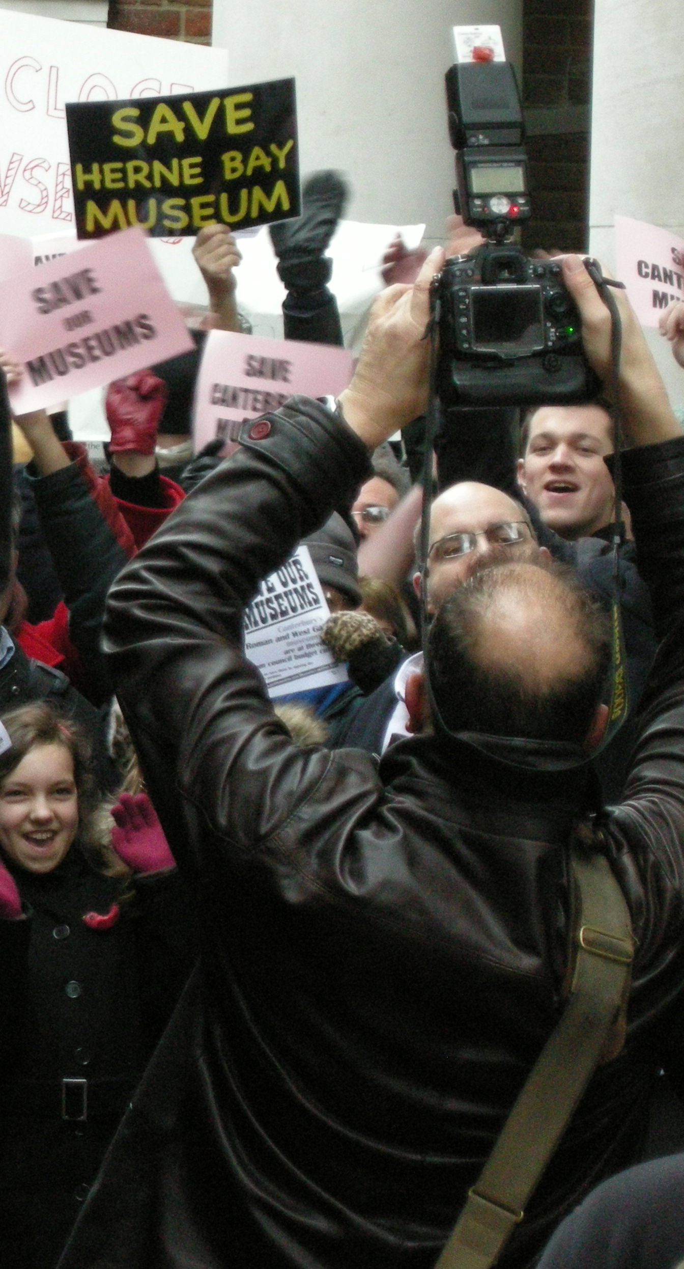 Public flash mob campaign outside the Roman Museum