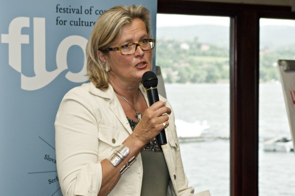 Ursula Plassnik, former Foreign Minister of Austria talking at the FLOW Festival of dialogue between culture and science 2008. Ursula Plassnik, former Foreign Minister of Austria talking at the FLOW Festival of dialogue between culture and science 2008.