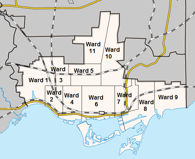 Ward map 1969-1988