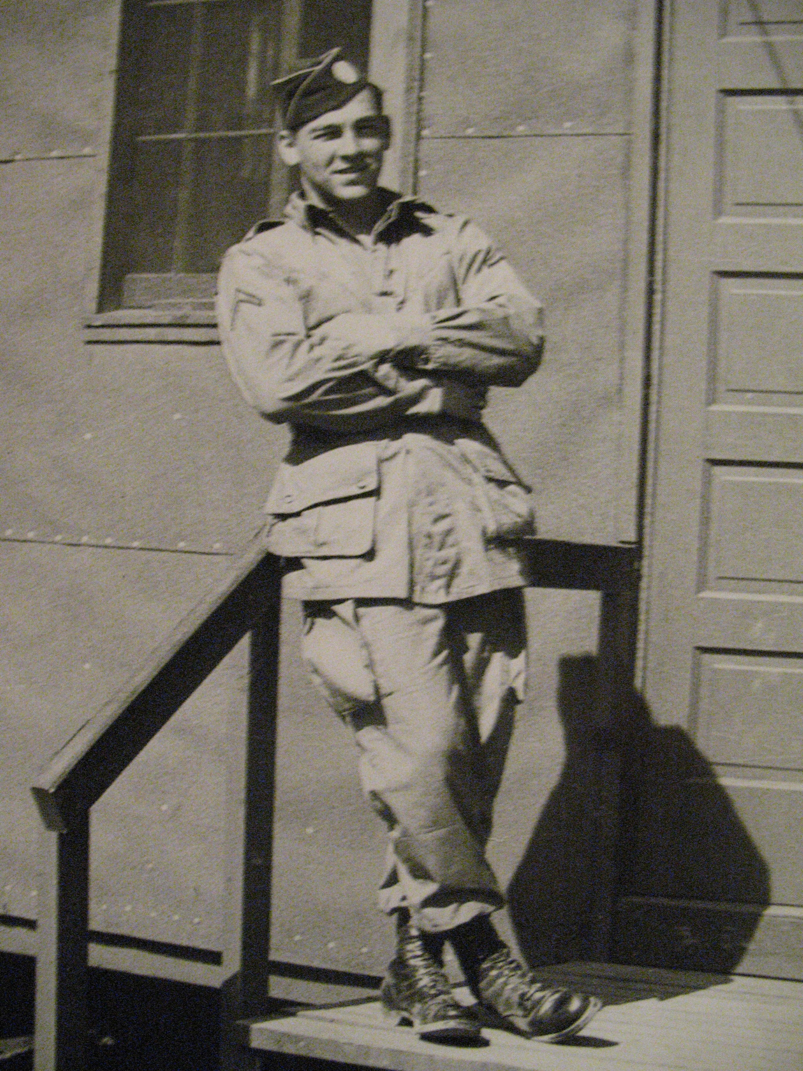 Forrest Guth during his time at 'Camp Mackall'. Forrest Guth during his time at 'Camp Mackall'.
