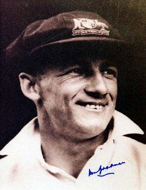 Sir Donald Bradman came out of retirement to play for the Prime Minister's XI, the last time he ever batted; "that's my final appearance at the wicket".