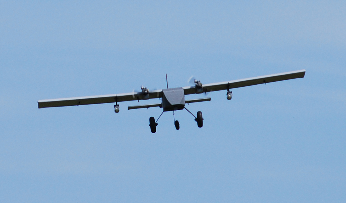 InView UAV front view. InView UAV front view.