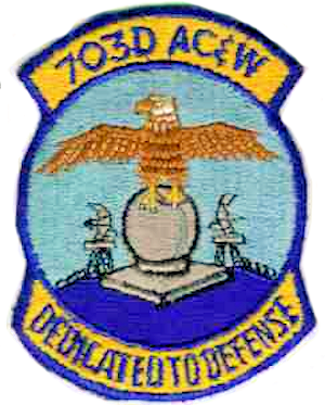 Emblem of the 703d Aircraft Control and Warning Squadron
