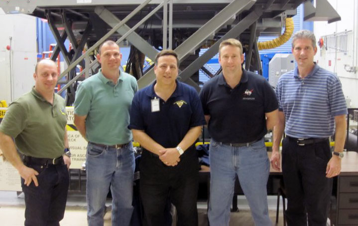 Pete Trabucco with the Astronauts of STS 132 Atlantis