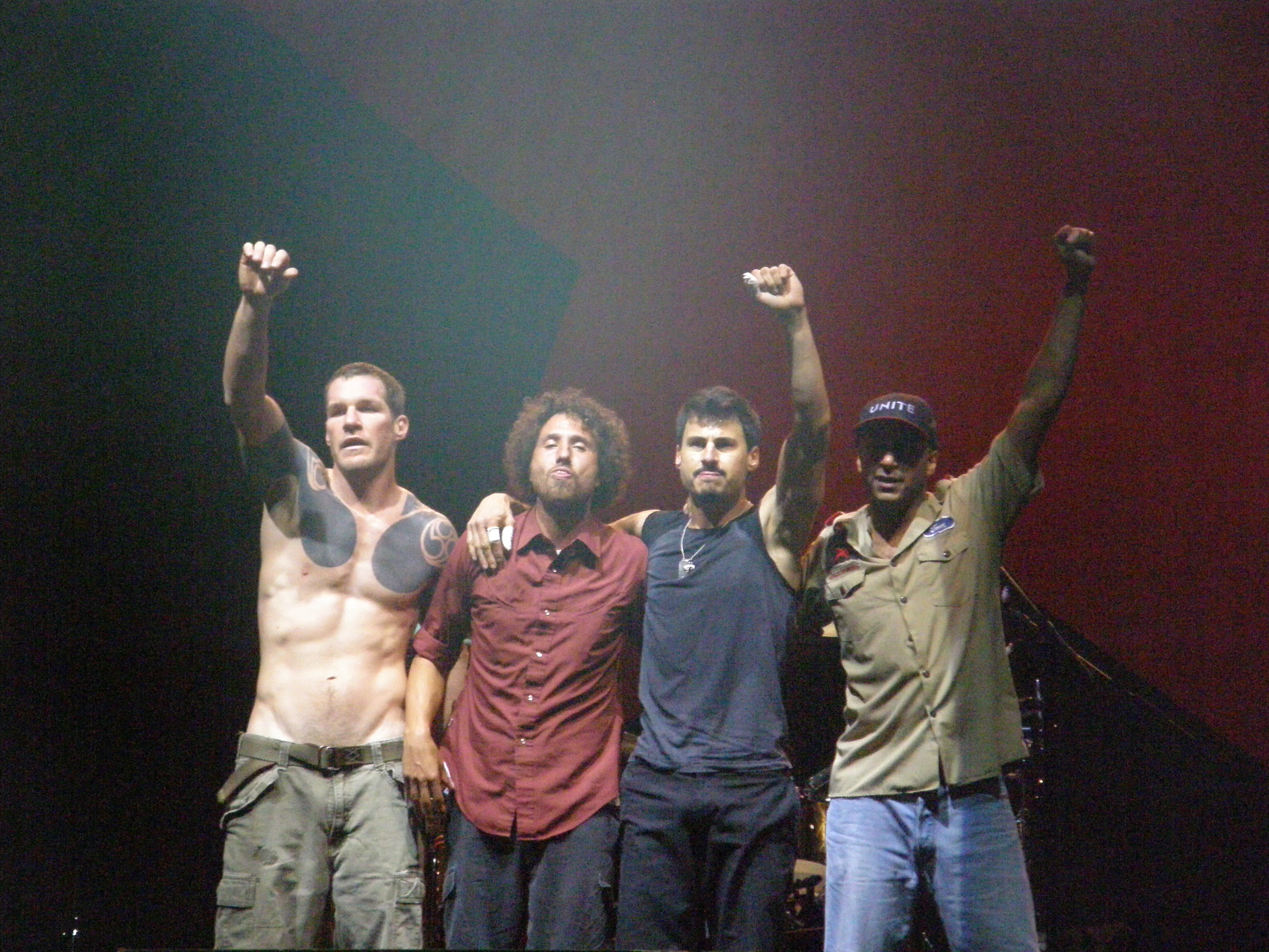 American band Rage Against the Machine are the only act to top both the download albums and singles chart during the same Christmas.
