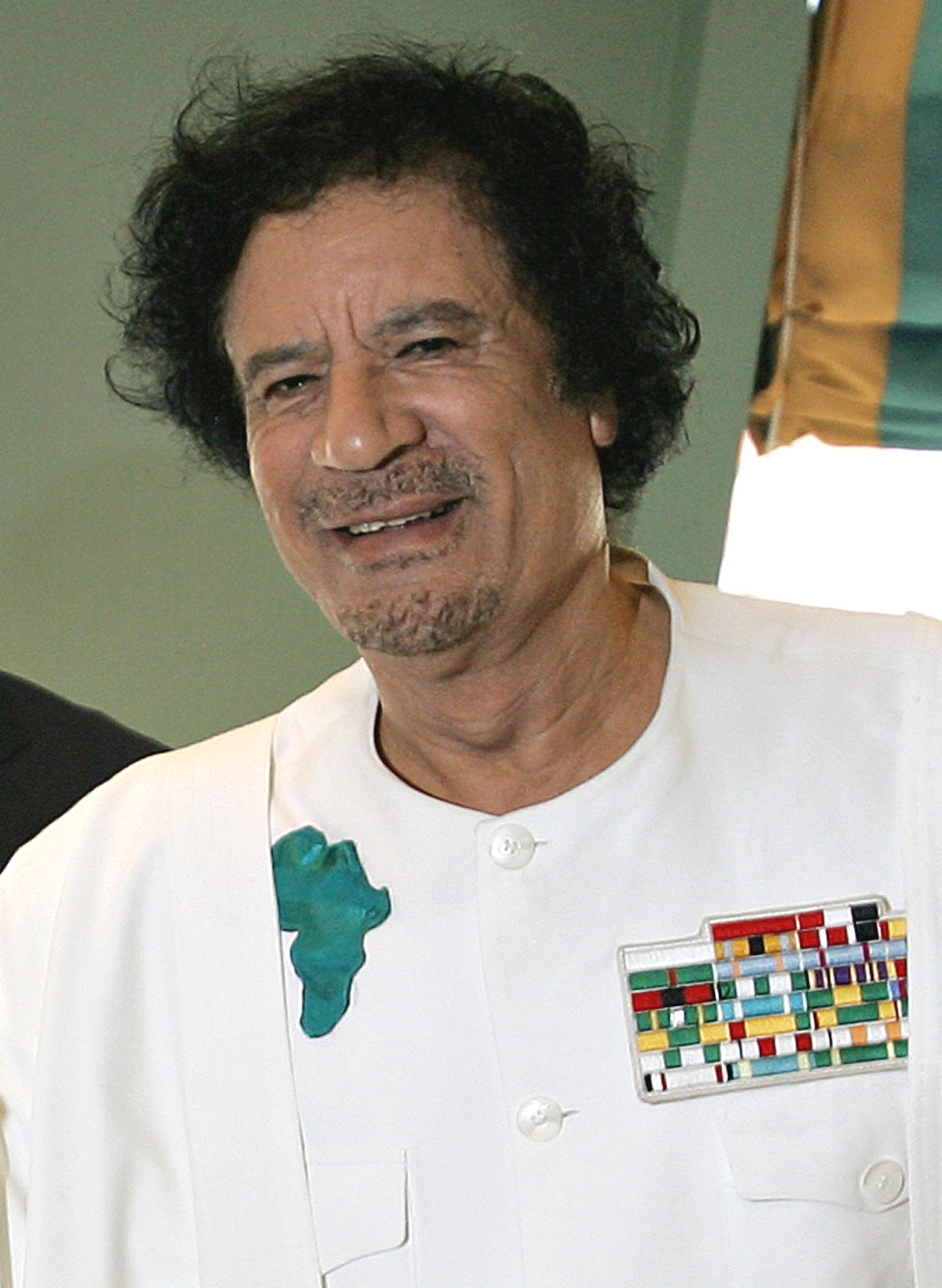 Muammar Gaddafi, leader of Libya before he was killed during the Libyan civil war