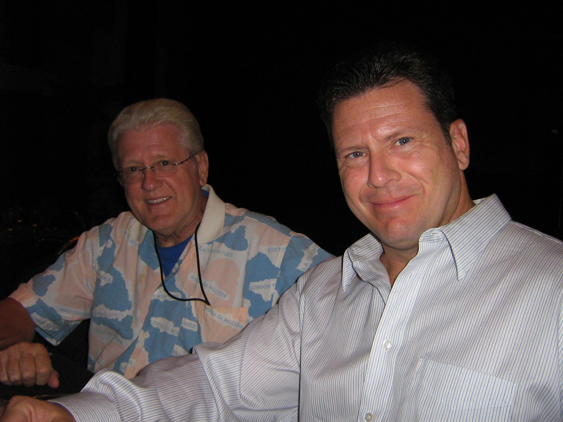 Artie Schroeck and son Shem Schroeck, 2009