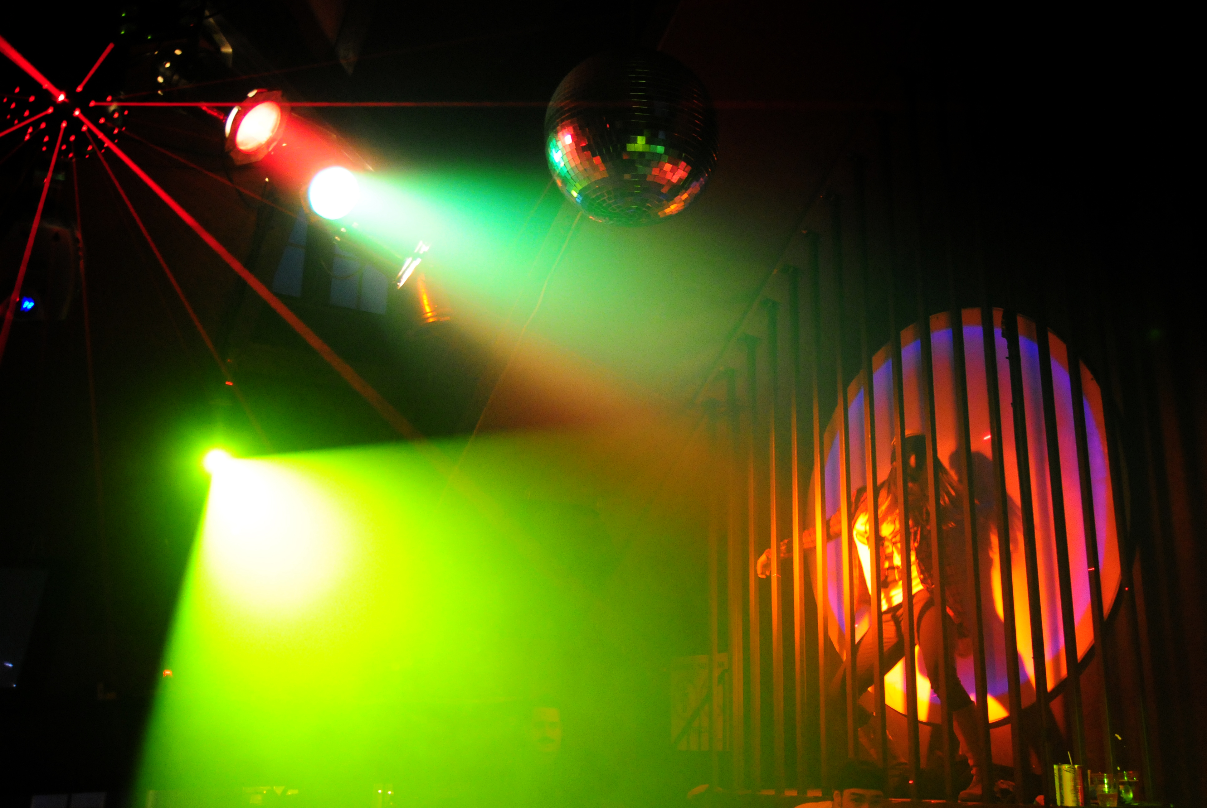 Dancer In The World Famous Cage.