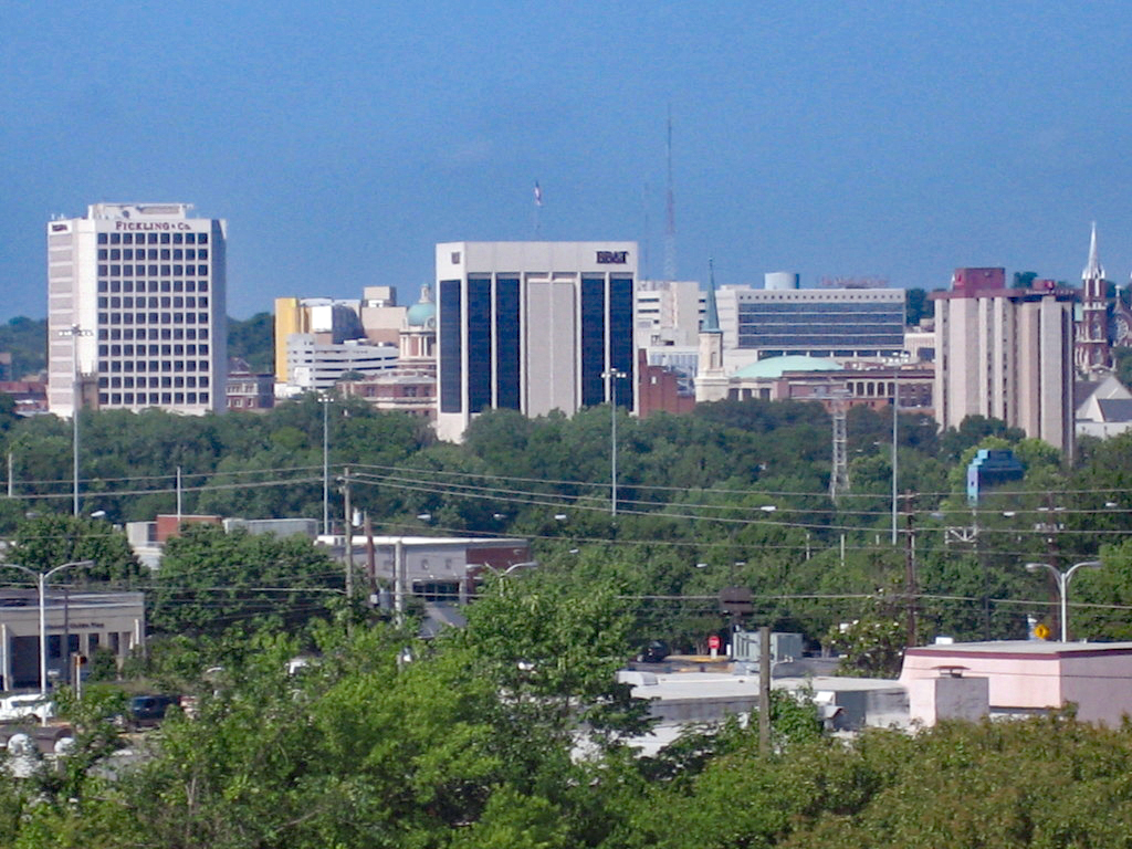 Macon's skyline from the north.