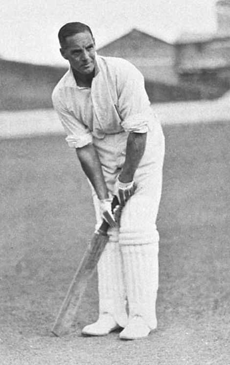 Herbert Sutcliffe during practice at Sydney Cricket Ground in 1924