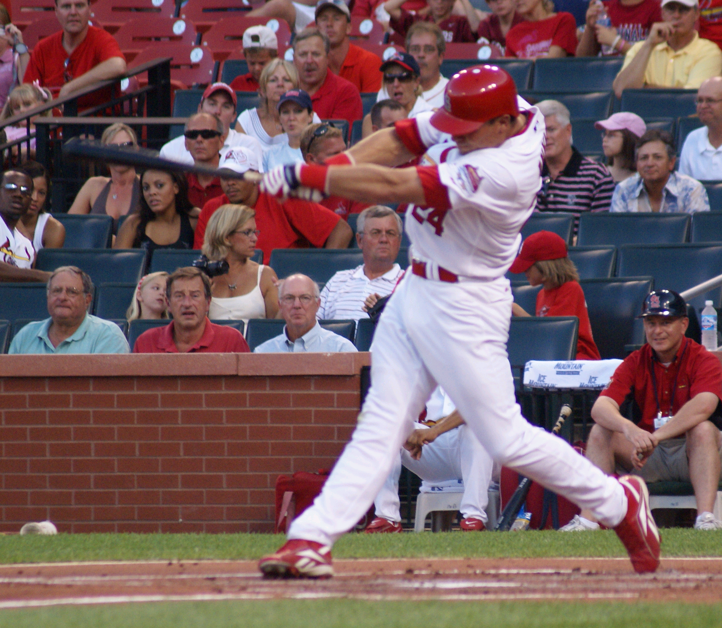  thumb| right| Rick Ankiel (pictured) was a pitcher as well as a right fielder while he played for the Cardinals.