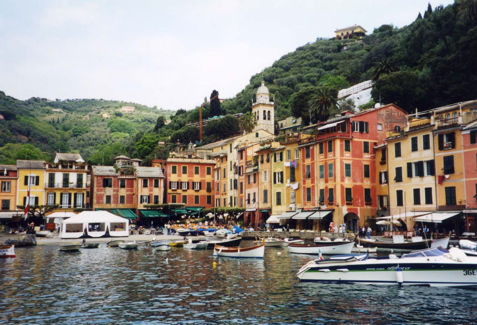 Loews Portofino Bay Hotel is almost an exact representation of the actual Portofino harbour on the Italian Riviera (shown)