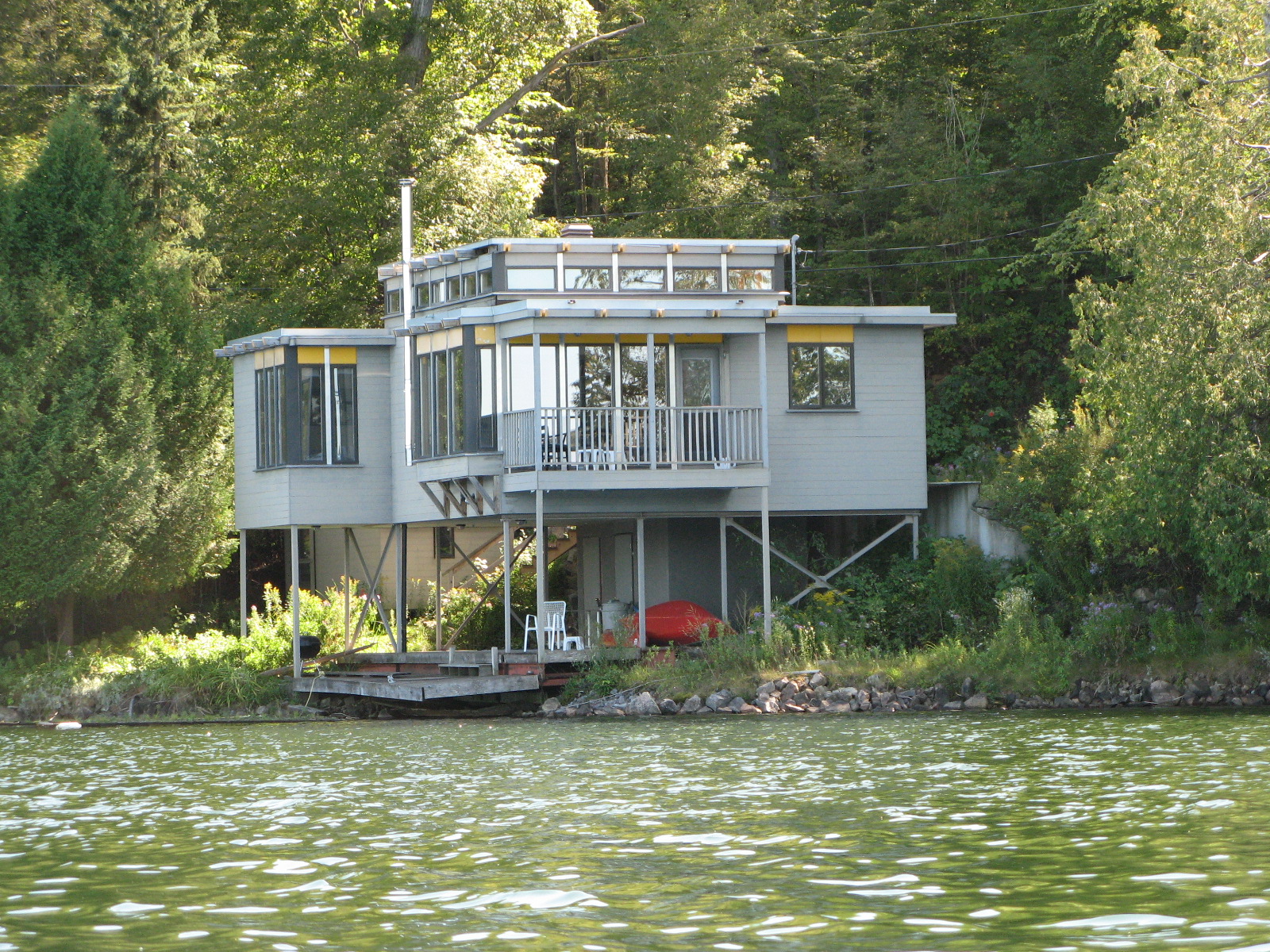 House at Meech Lake built on the lakebed and on the footprint of a boat house| House at Meech Lake built on the lakebed, and in violation of Section 6.2.3. of Chelsea Zoning Bylaw 379-92.