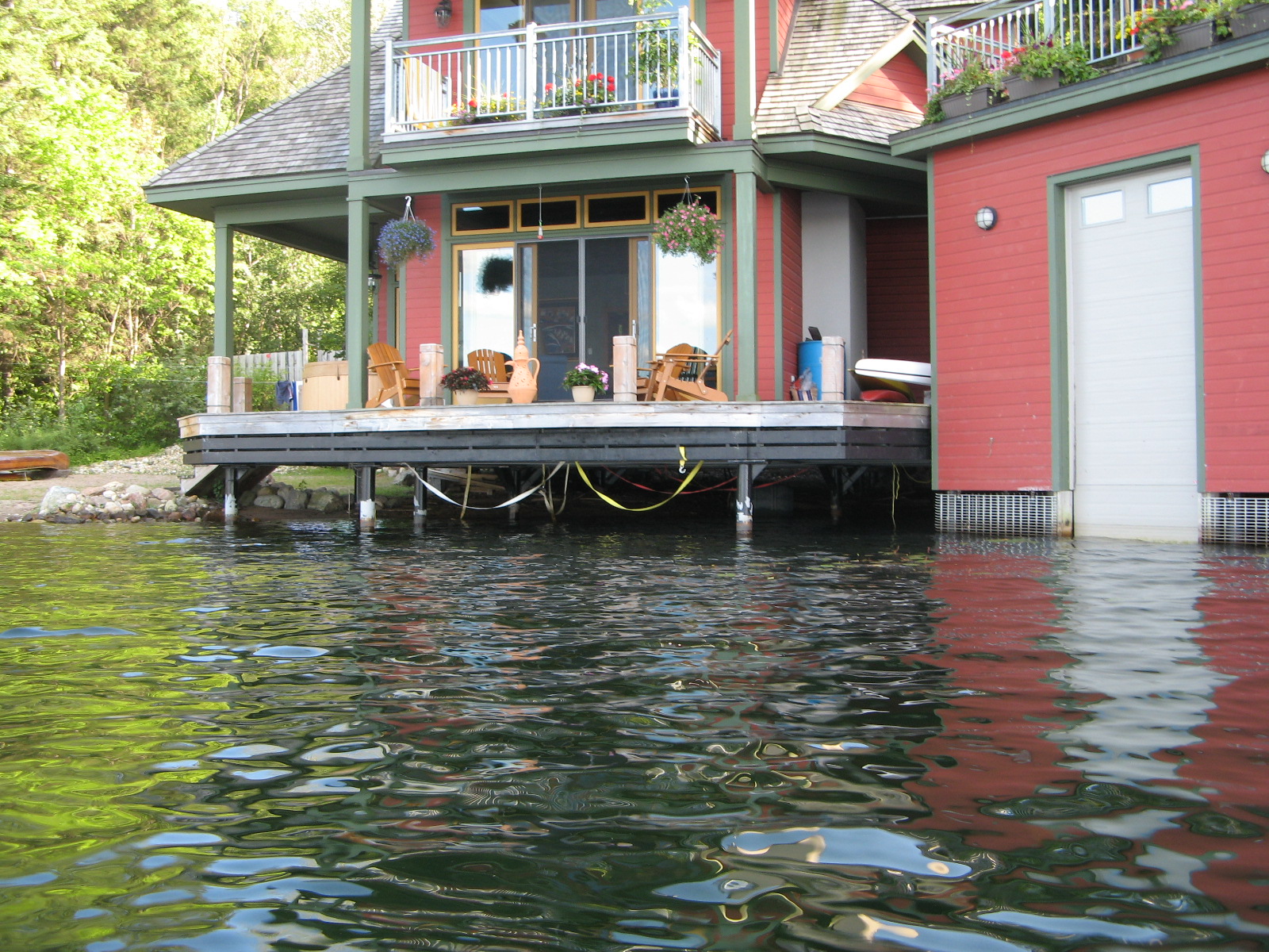  House at Meech Lake built completely over the lake. NCC allows Meech Lake residents to act as â€œstewards of the land.â€