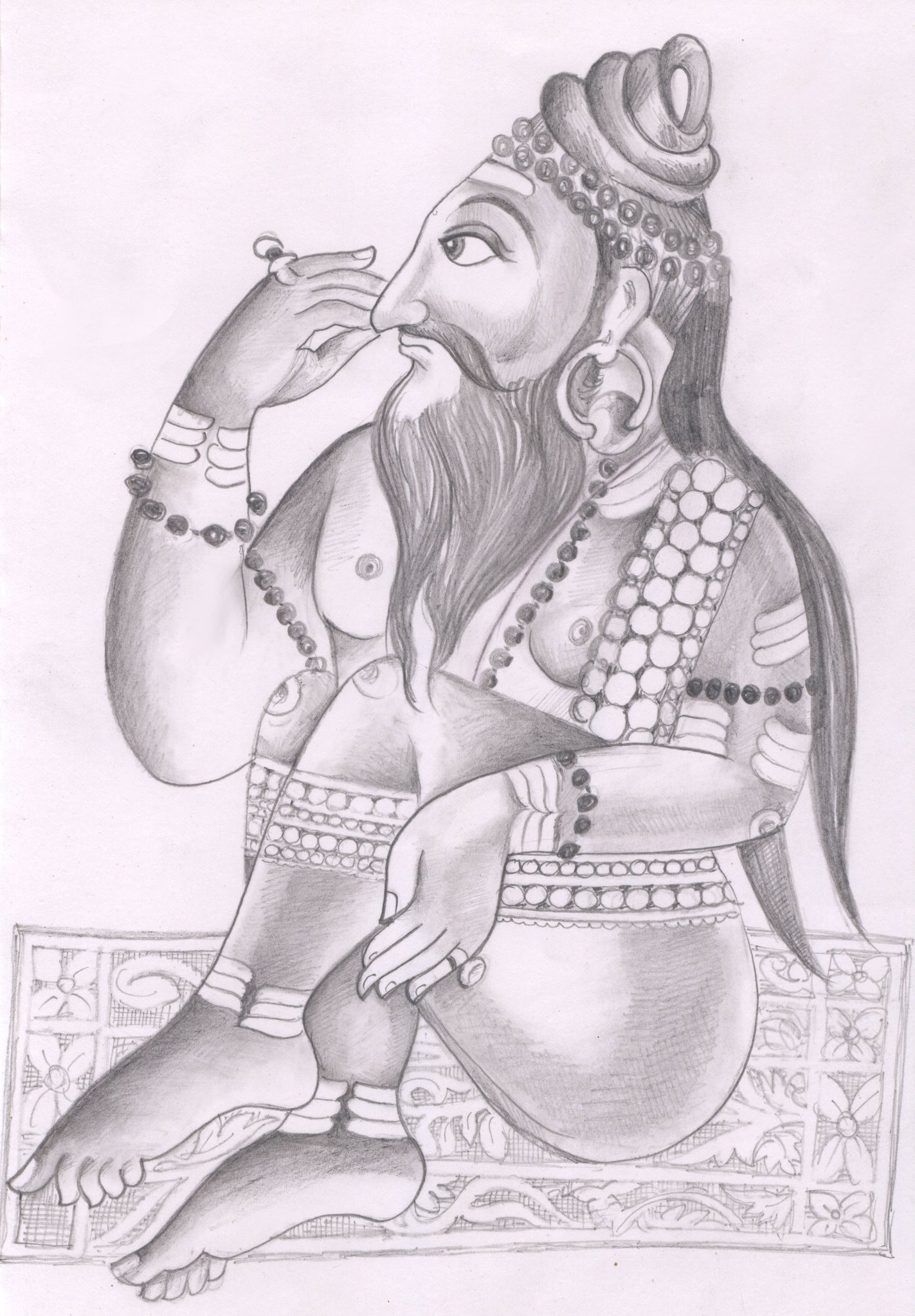 Sri Kalyan Swami The sketch is based on 300 years ago original sketch