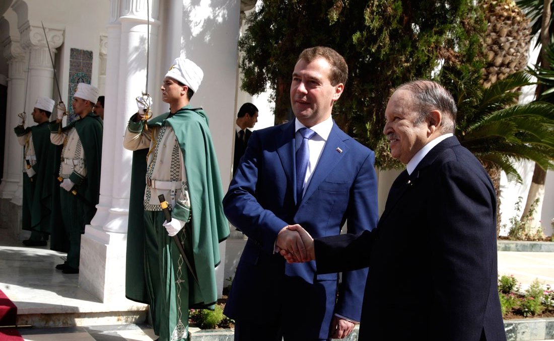 Medvedev in Algeria, October 2010