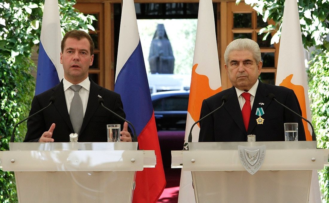 Medvedev in Cyprus, 7 October 2010
