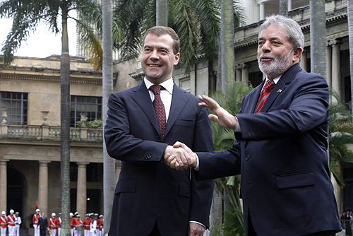 Medvedev in Brazil, November 2008