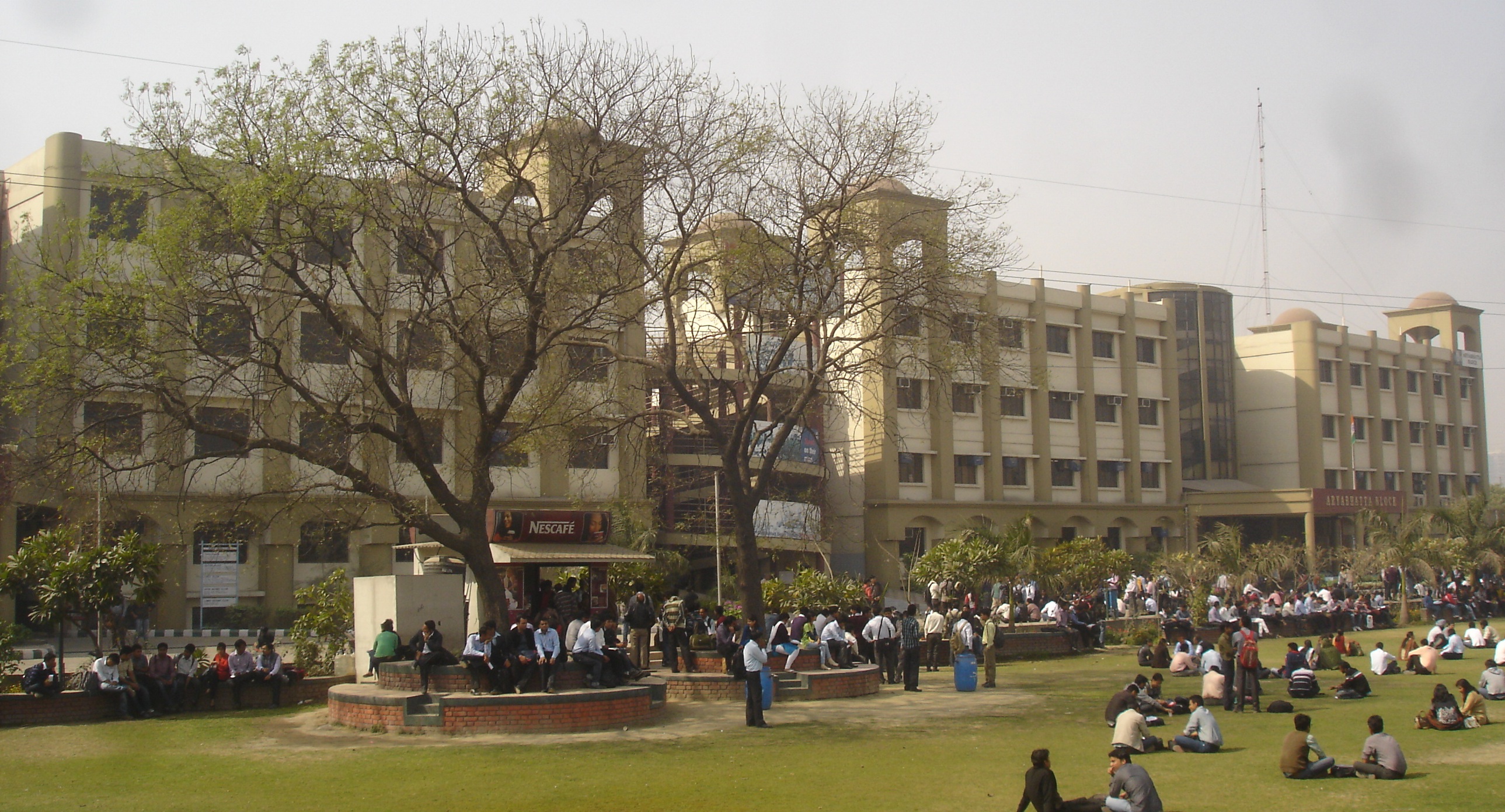 Aryabhatta block, the main building of ABES Engineering College.
