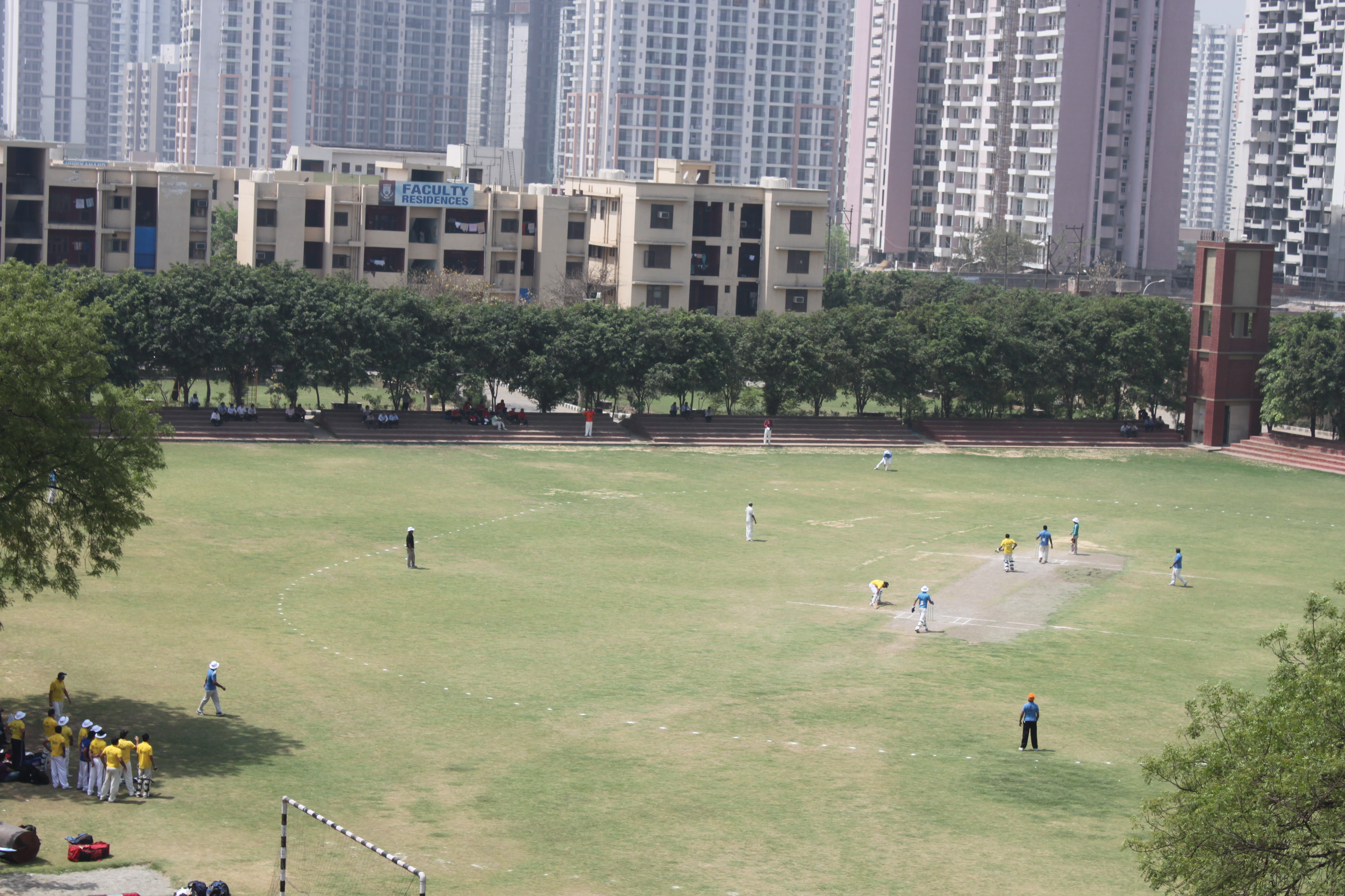 The cricket stadium at ABES