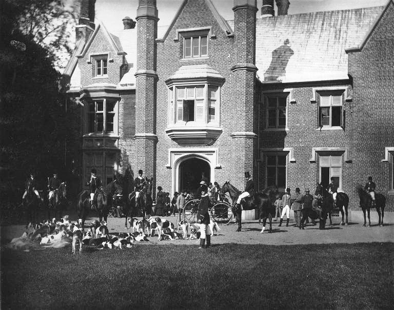 Meet at Major Campbell's home, Manoir Rouville-Campbell, 1882