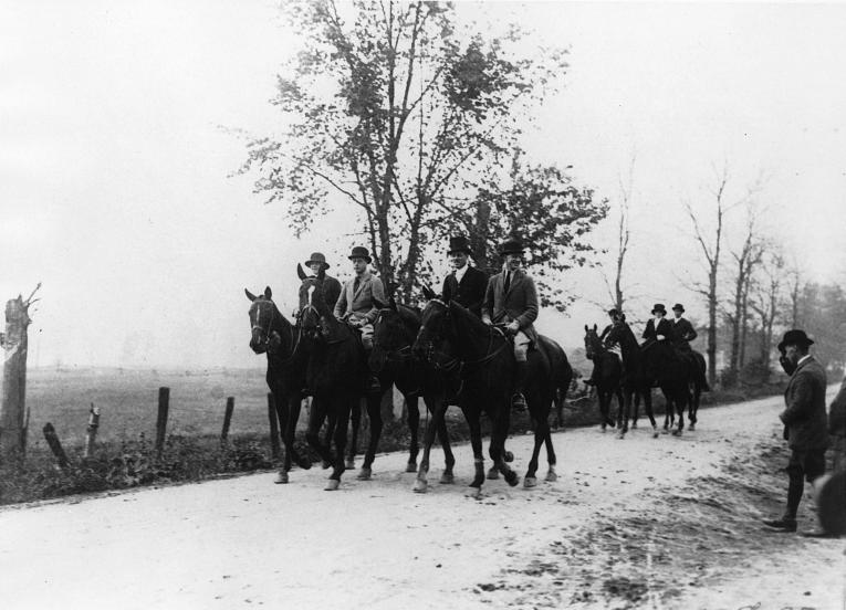 The Prince of Wales with the Montreal Hunt, 1923