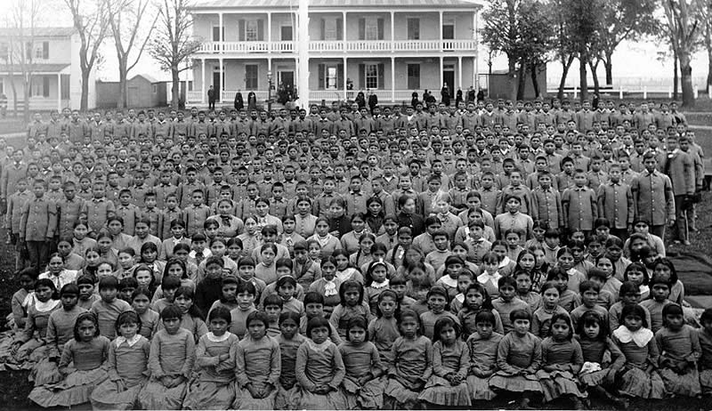 Children of Oglala Lakota leaders attended the first class at the Carlisle Indian Industrial School in Carlisle, PA in 1879.