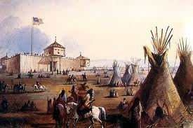In 1849, Old Chief Smoke moved his Wagluhe camp to Ft. Laramie, Wyoming. Wagluhe were considered by the U.S. Army and Indian agents to be the most progressive band of Lakota and many became Indian Police, U.S. Army Indian Scouts with the U.S. 4th Cavalry Regiment from Ft. Laramie, Wyoming, and intermediaries with other bands of Lakotas. 