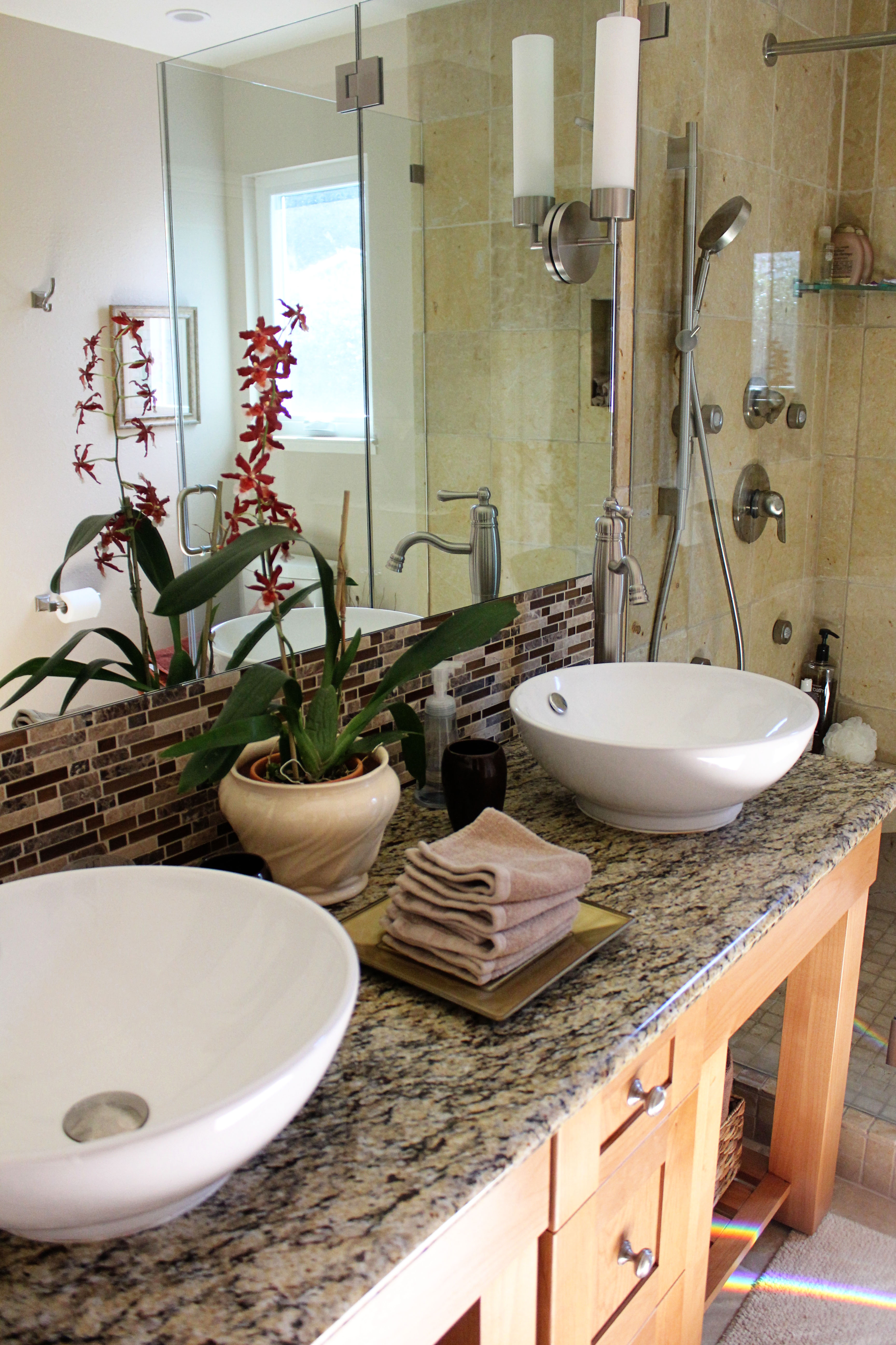 Bathroom remodel, designed through Bath Simple.